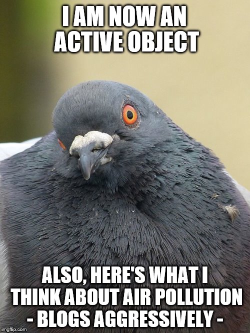 Pigeons Blogging About Air Pollution, Thanks IOT